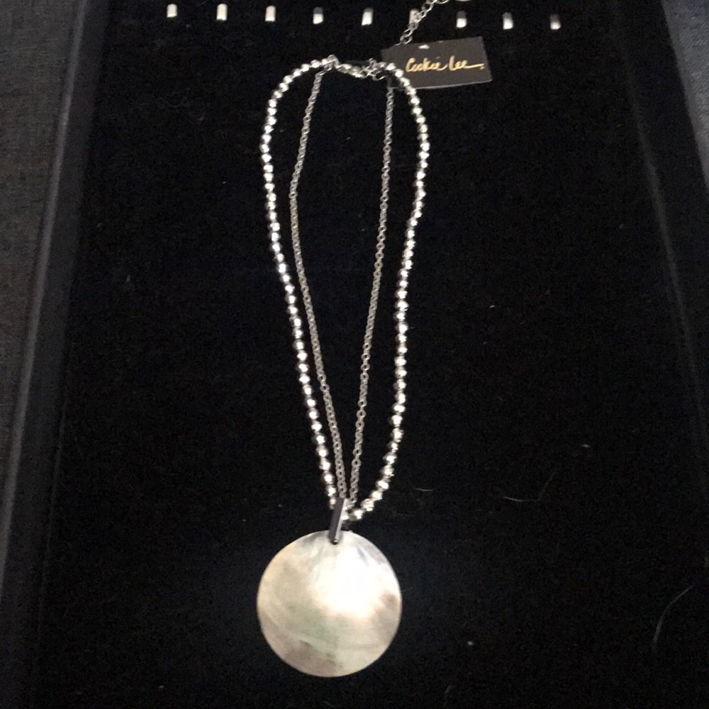 Cookie Lee Shell and Crystal Necklace